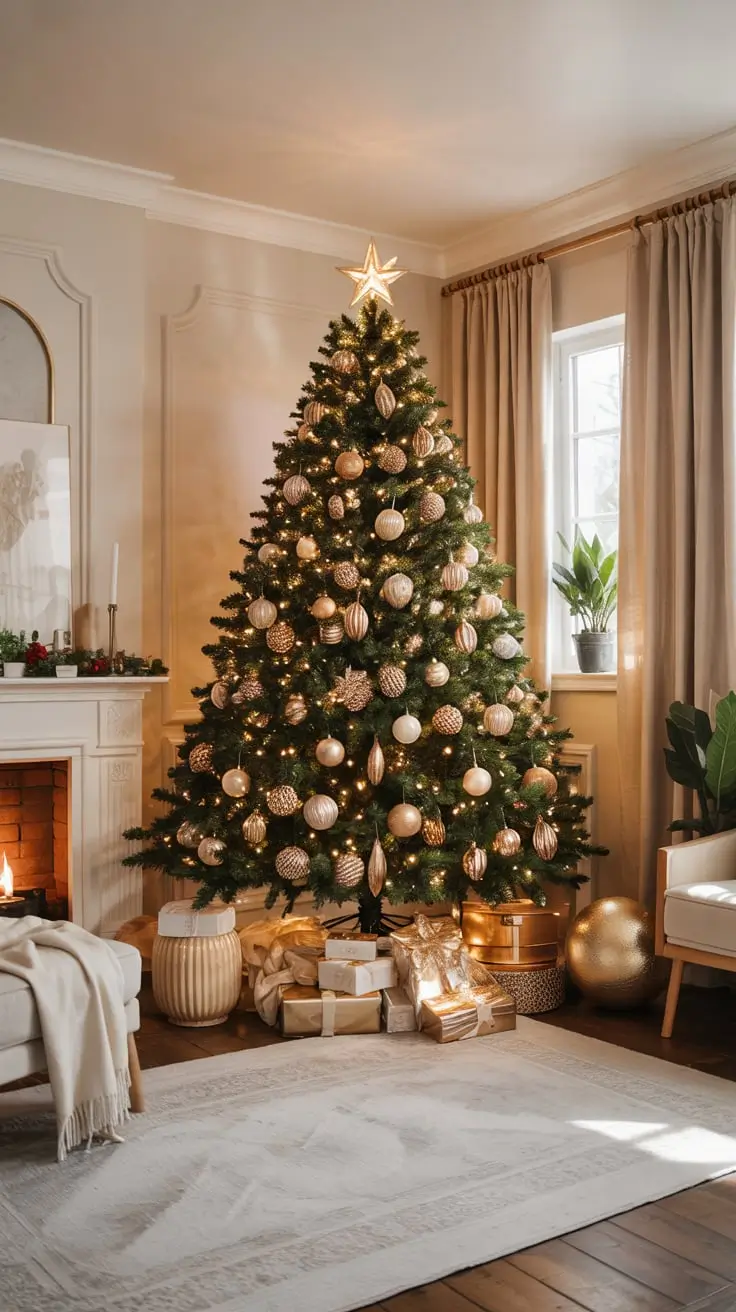 Golden Magic Unveiled The Most Stunning Gold Christmas Tree Ideas Of 2025