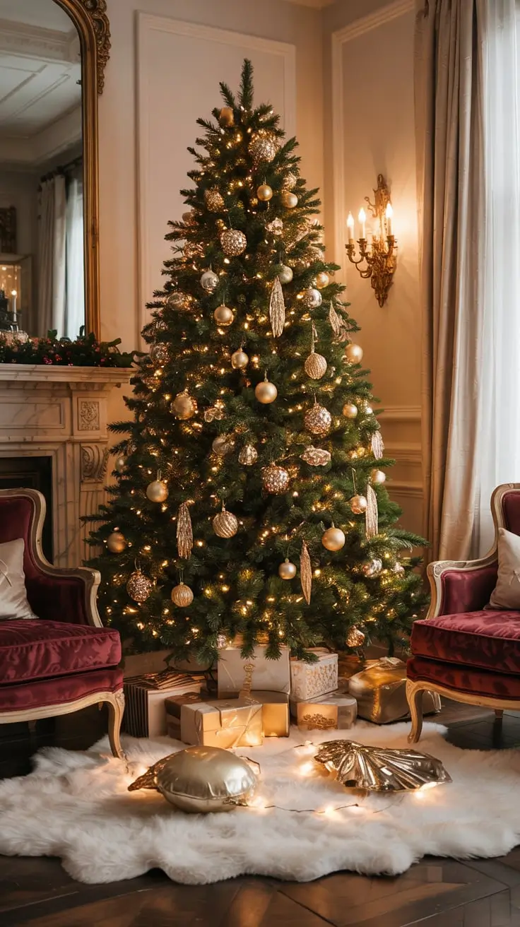 Golden Magic Unveiled The Most Stunning Gold Christmas Tree Ideas Of 2025
