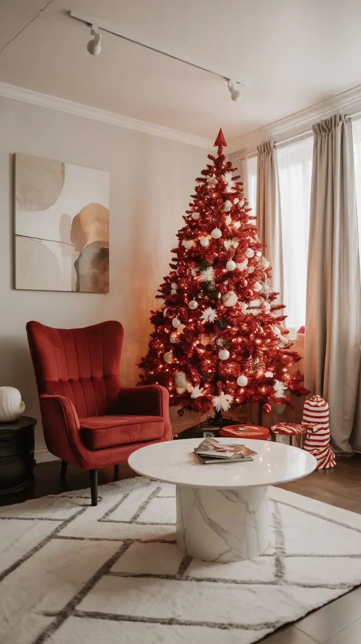 Transform Your Holidays With The Red And White Christmas Tree 2025