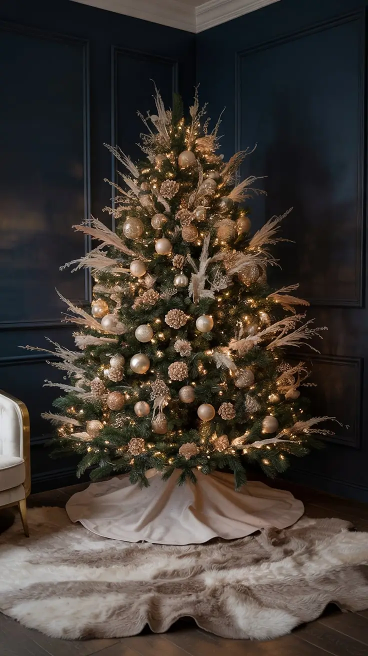 Golden Magic Unveiled The Most Stunning Gold Christmas Tree Ideas Of 2025