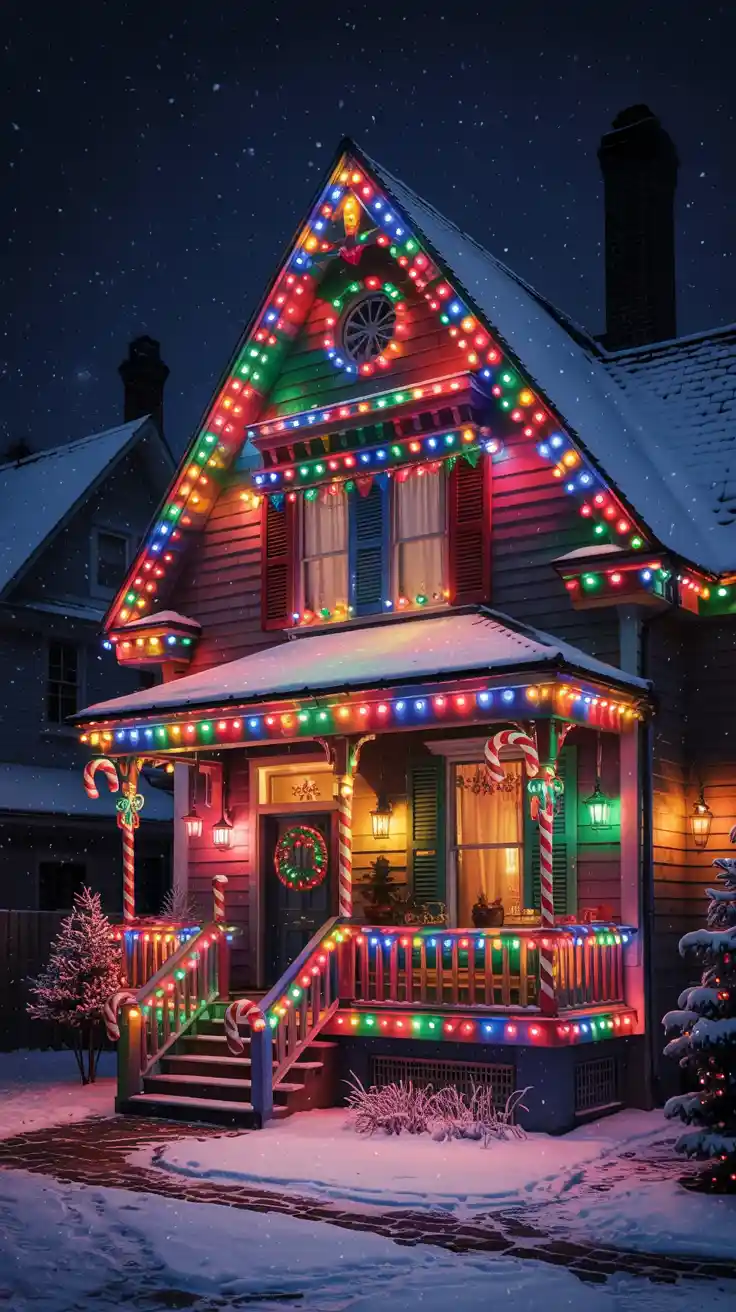 Transform Your Home Into A Winter Wonderland With Stunning Christmas Lights On House Exterior Ideas 2025