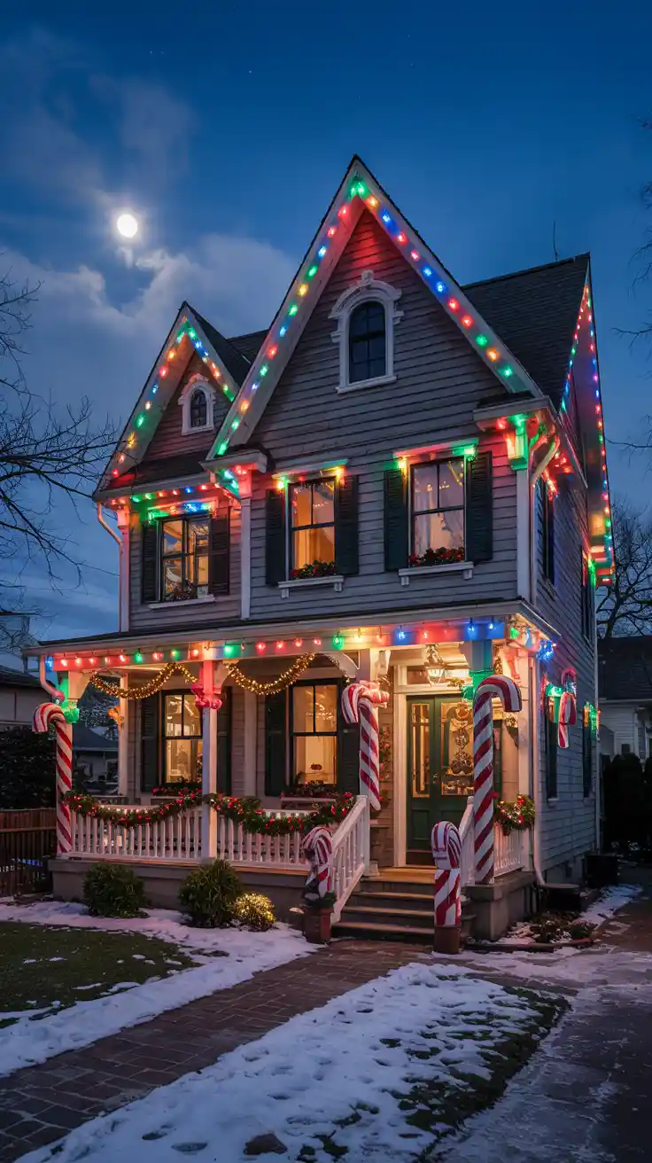 Transform Your Home Into A Winter Wonderland With Stunning Christmas Lights On House Exterior Ideas 2025