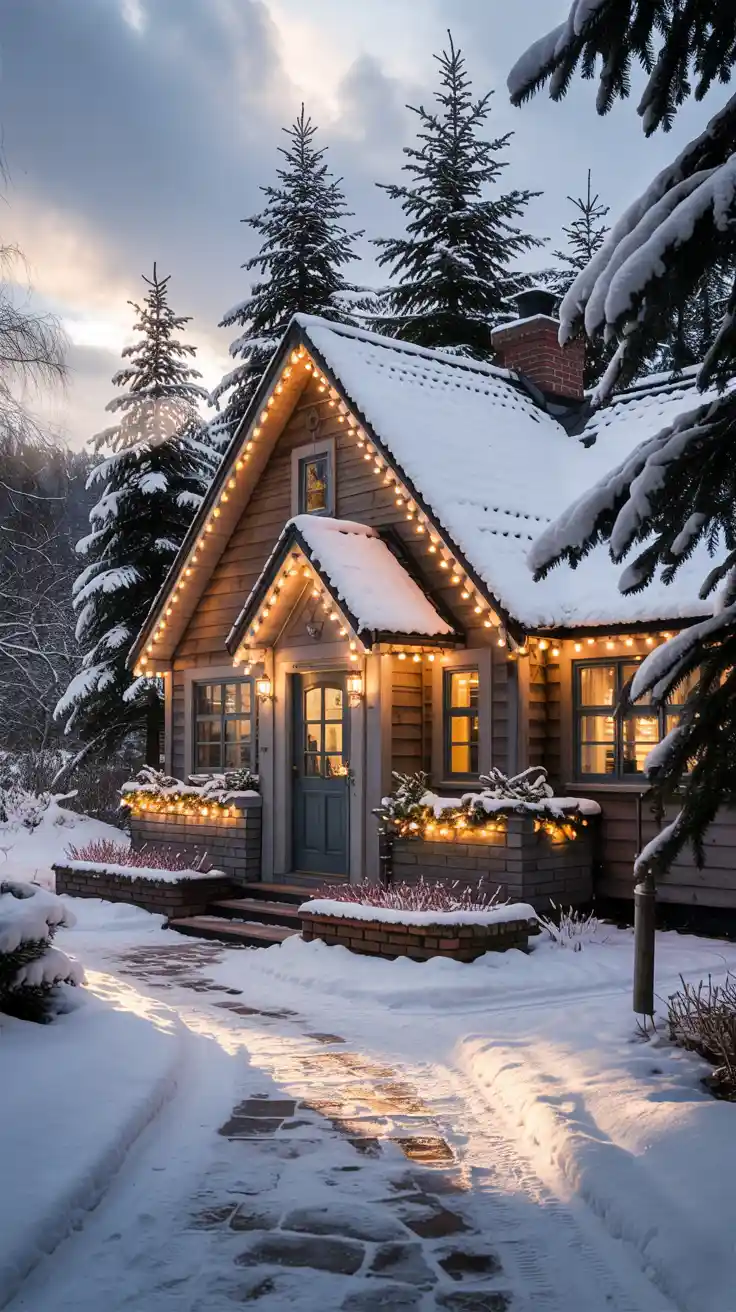 Transform Your Home Into A Winter Wonderland With Stunning Christmas Lights On House Exterior Ideas 2025