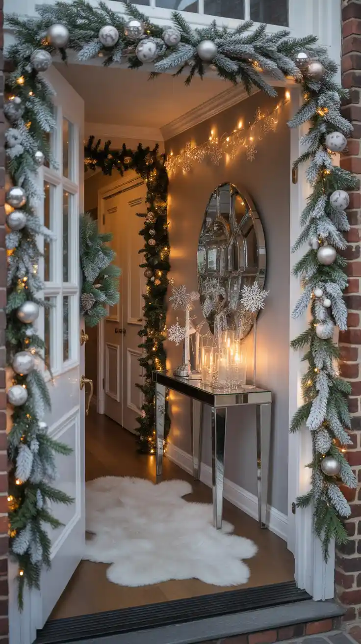 Enchanting Christmas Entryway Ideas 2025 To Welcome The Holidays In Style