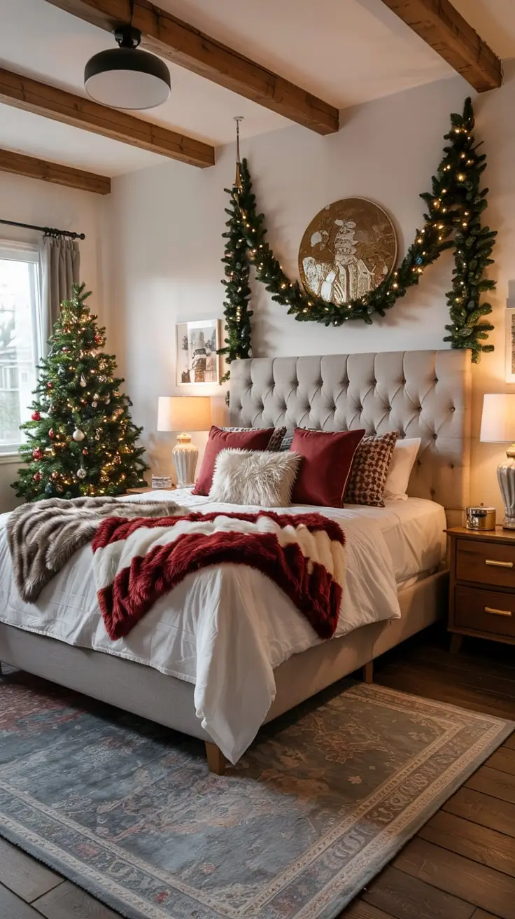Cozy And Stylish Ways To Transform Your Bedroom For Christmas 2025