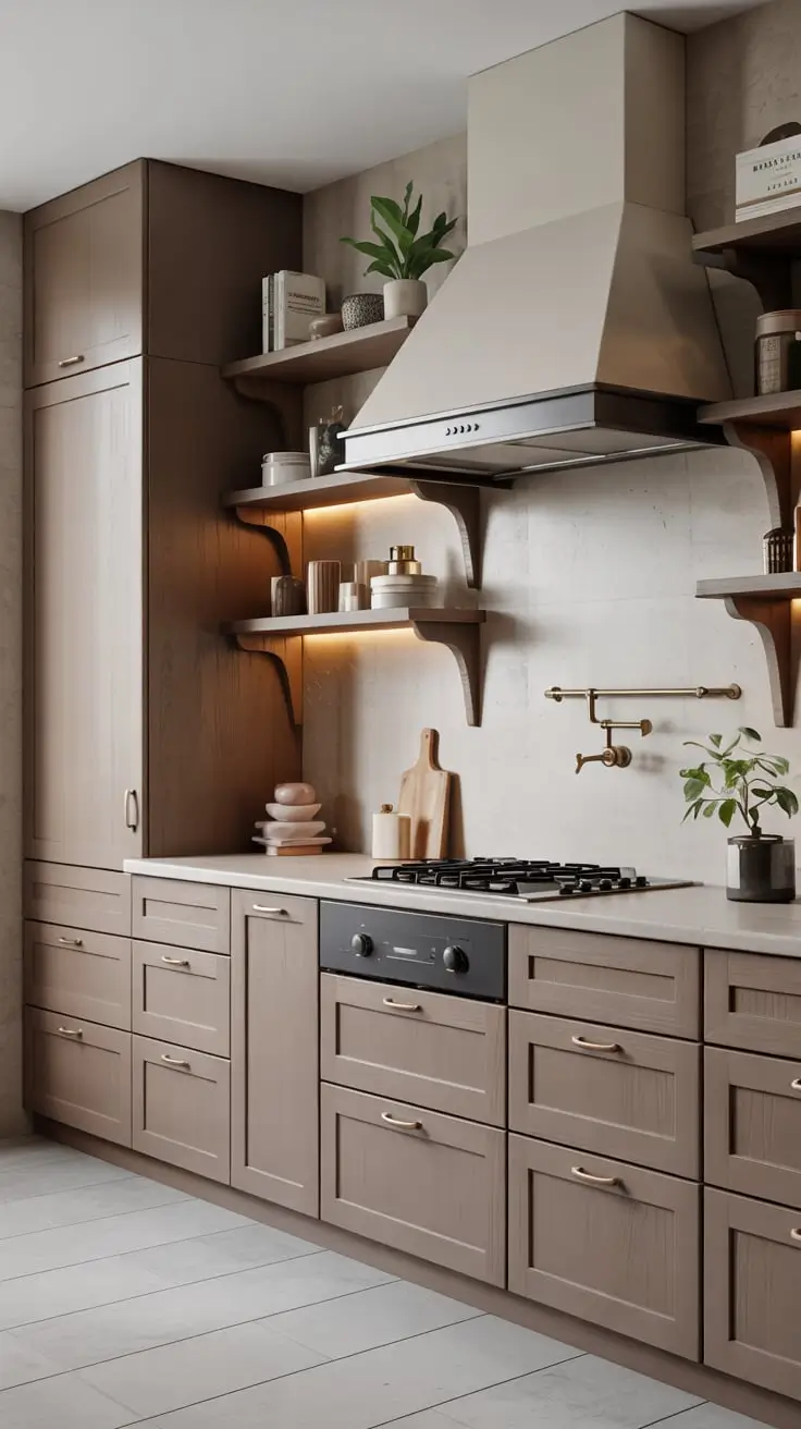 Fresh Design Inspirations For Trendsetting Brown Kitchens In 2026
