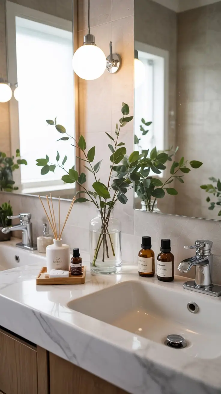 Fresh Trends To Elevate Your Vanity With Bathroom Sink Decor Ideas 2026