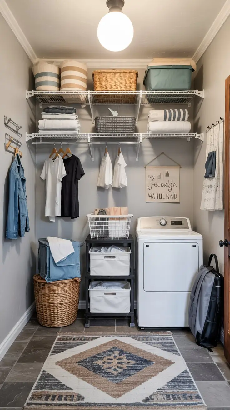 Transform Your Space With Trendy Laundry Room Shelves Ideas 2026