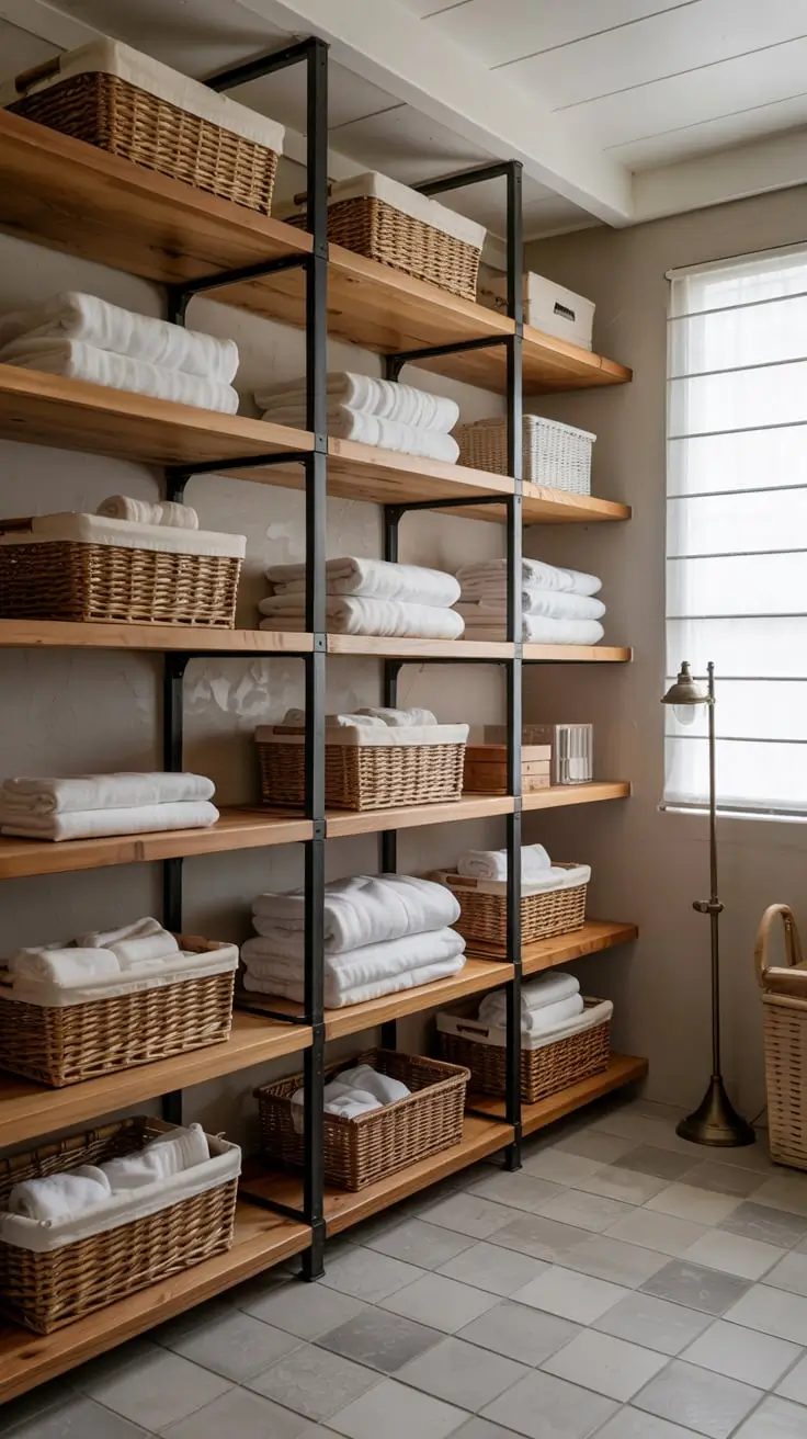 Transform Your Space With Trendy Laundry Room Shelves Ideas 2026