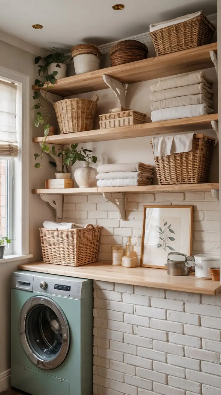 Transform Your Space With Trendy Laundry Room Shelves Ideas 2026