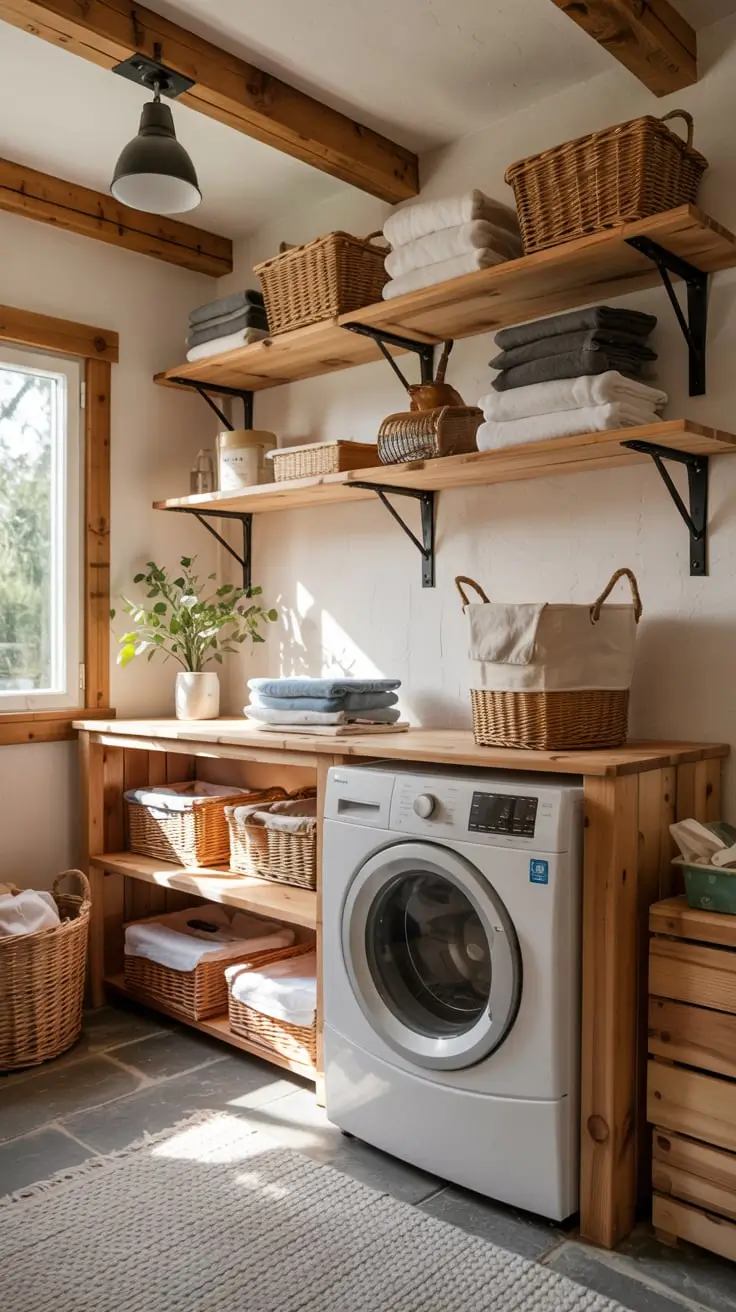 Transform Your Space With Trendy Laundry Room Shelves Ideas 2026