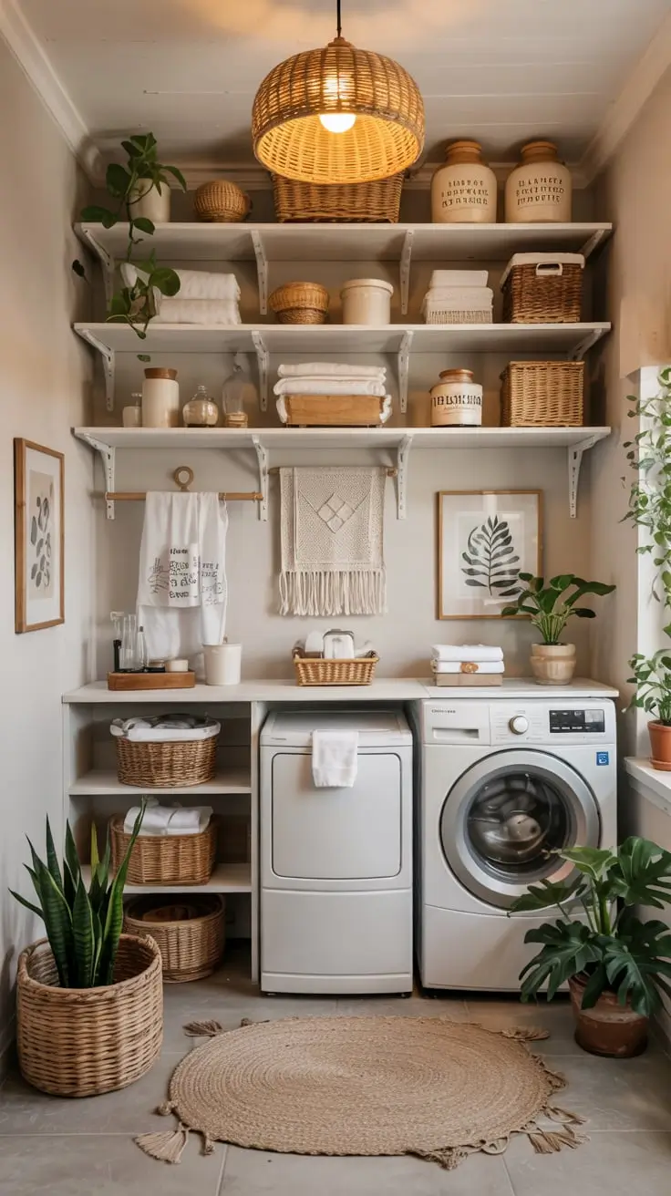 Transform Your Space With Trendy Laundry Room Shelves Ideas 2026