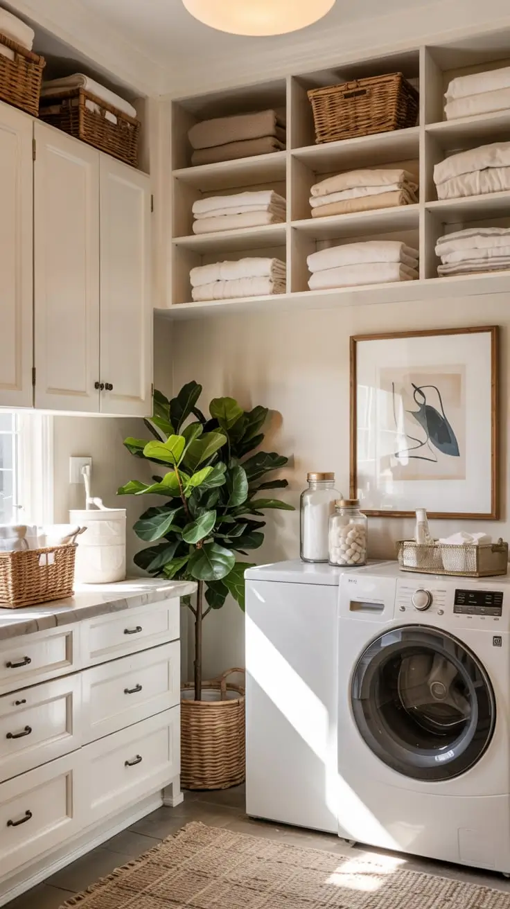 Transform Your Space With Trendy Laundry Room Shelves Ideas 2026