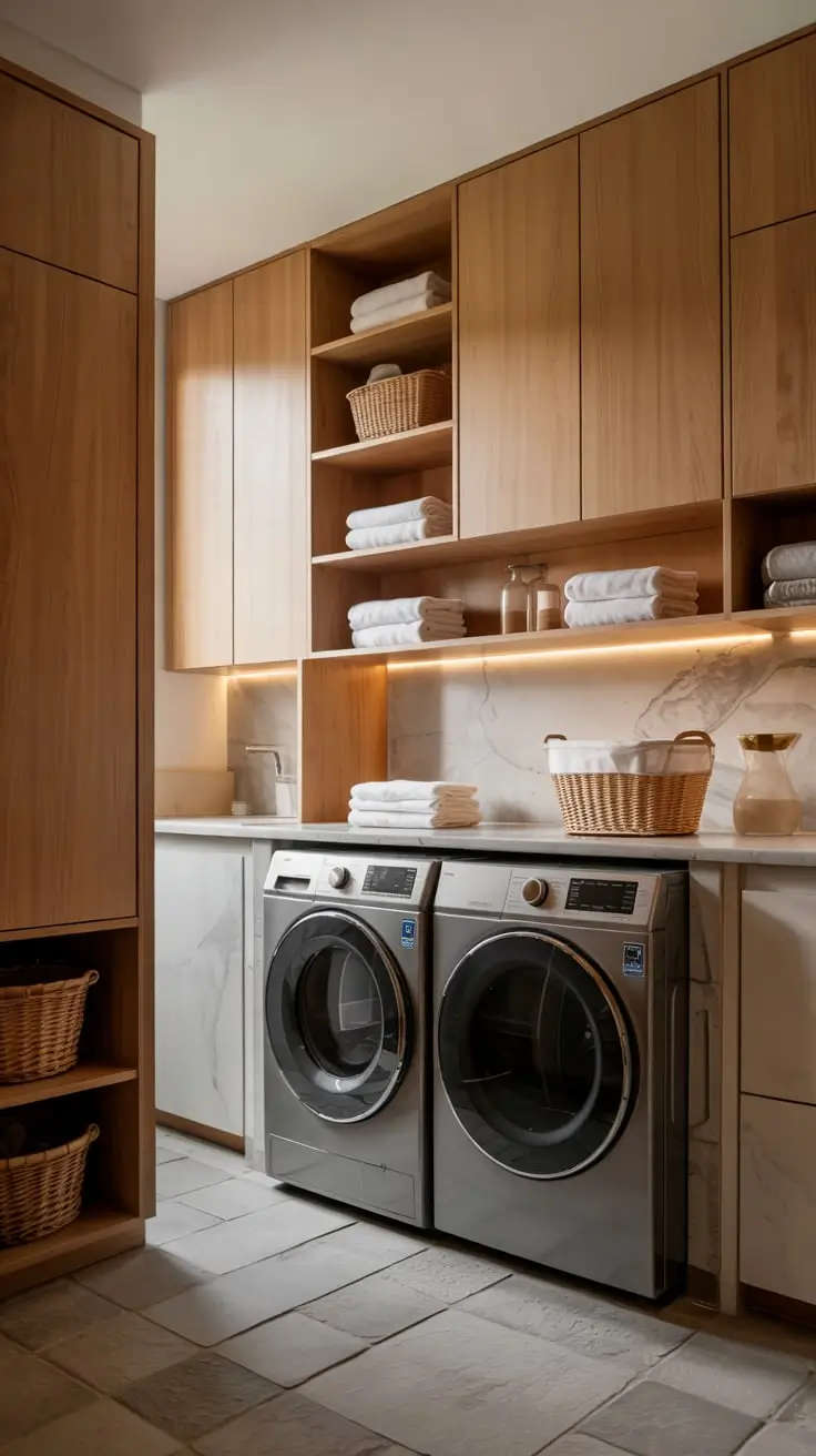 Transform Your Space With Trendy Laundry Room Shelves Ideas 2026