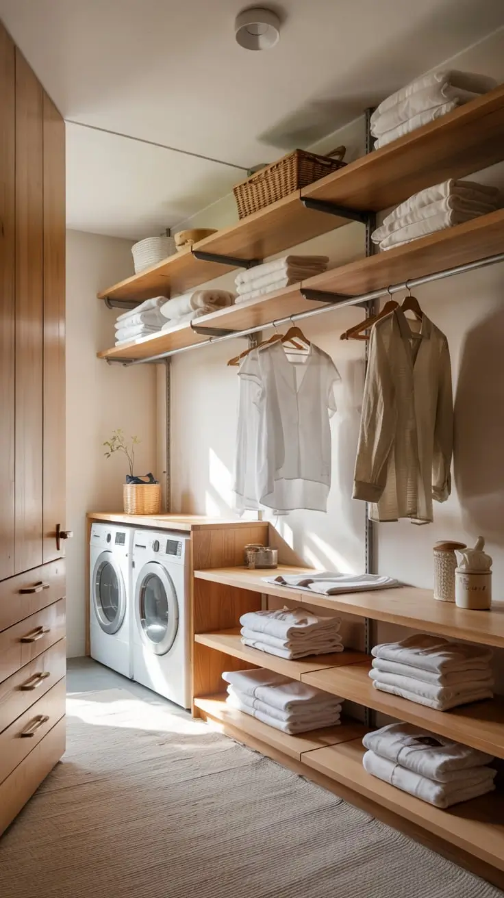 Transform Your Space With Trendy Laundry Room Shelves Ideas 2026
