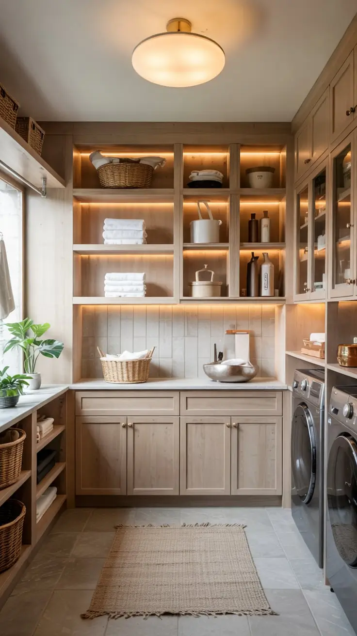 Transform Your Space With Trendy Laundry Room Shelves Ideas 2026