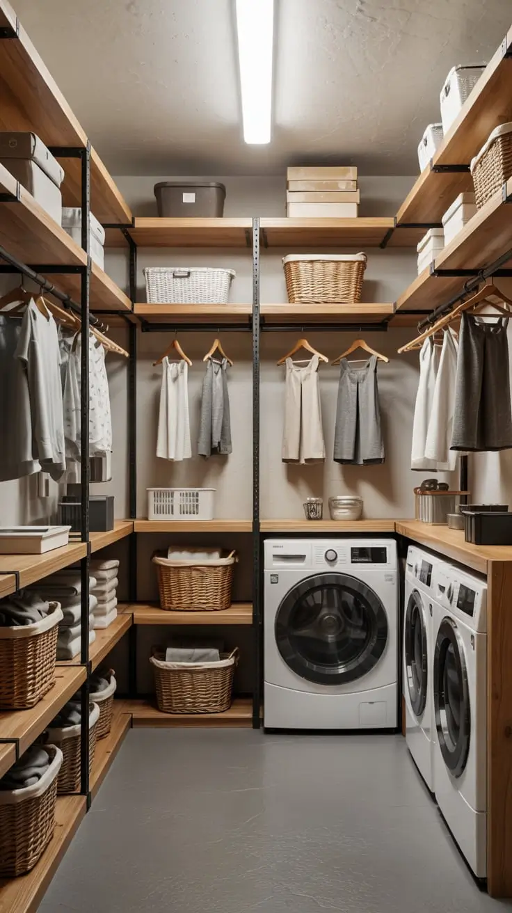 Transform Your Space With Trendy Laundry Room Shelves Ideas 2026