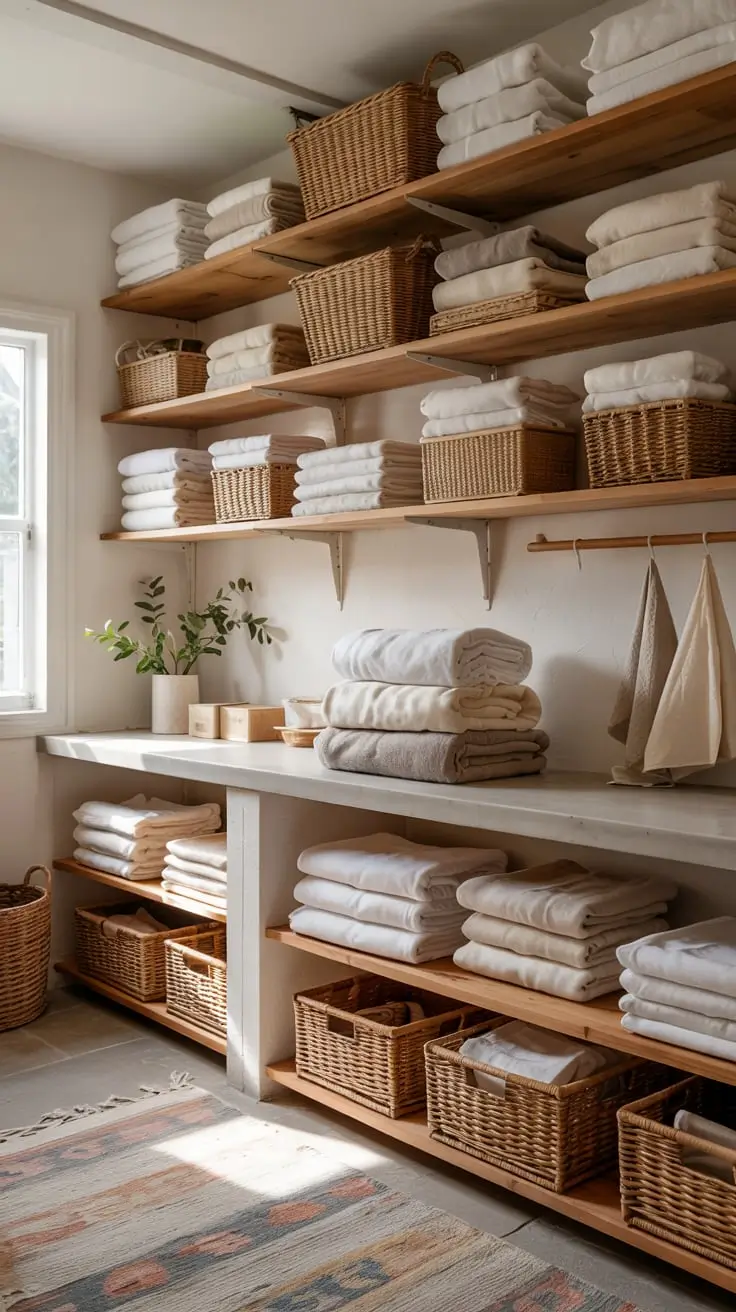 Transform Your Space With Trendy Laundry Room Shelves Ideas 2026