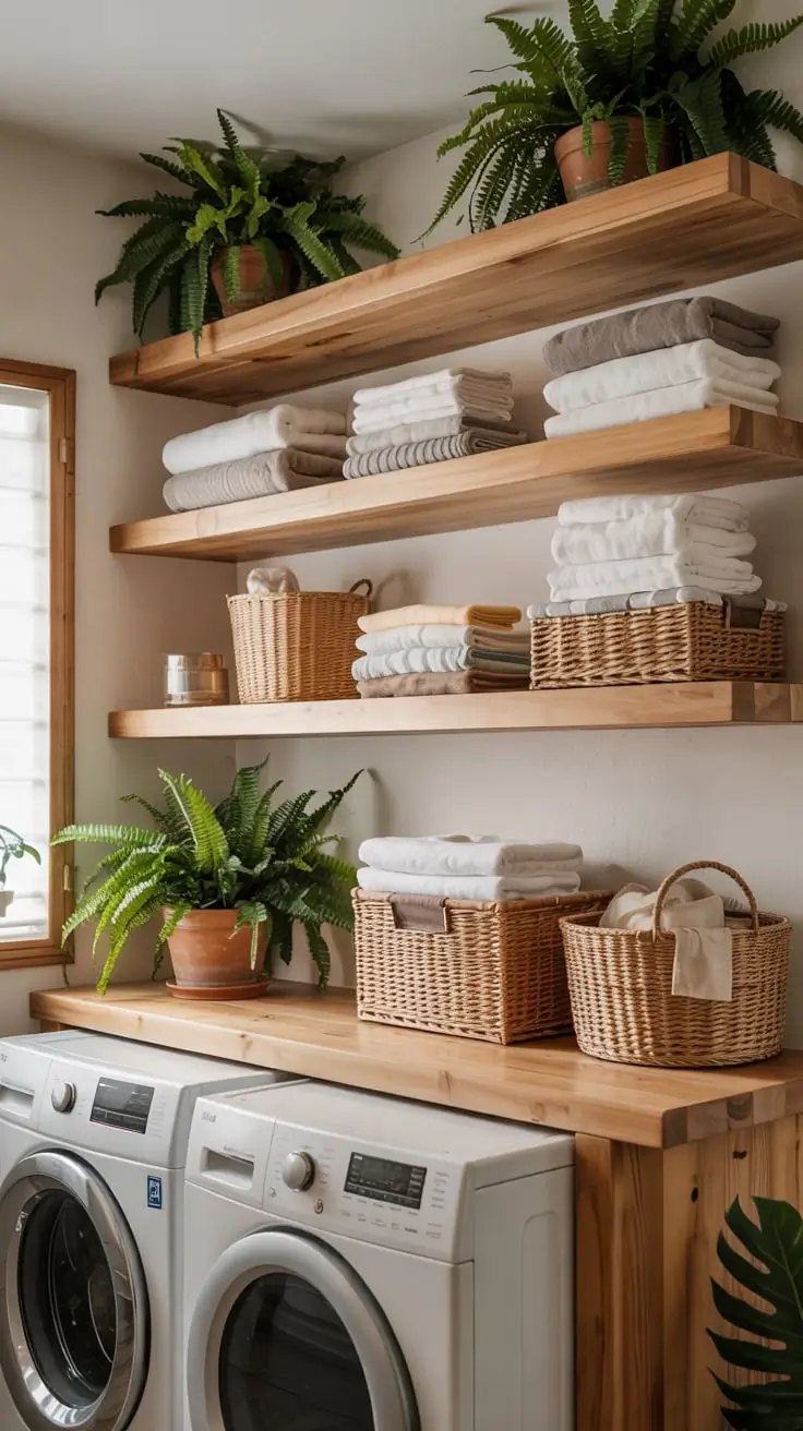 Transform Your Space With Trendy Laundry Room Shelves Ideas 2026
