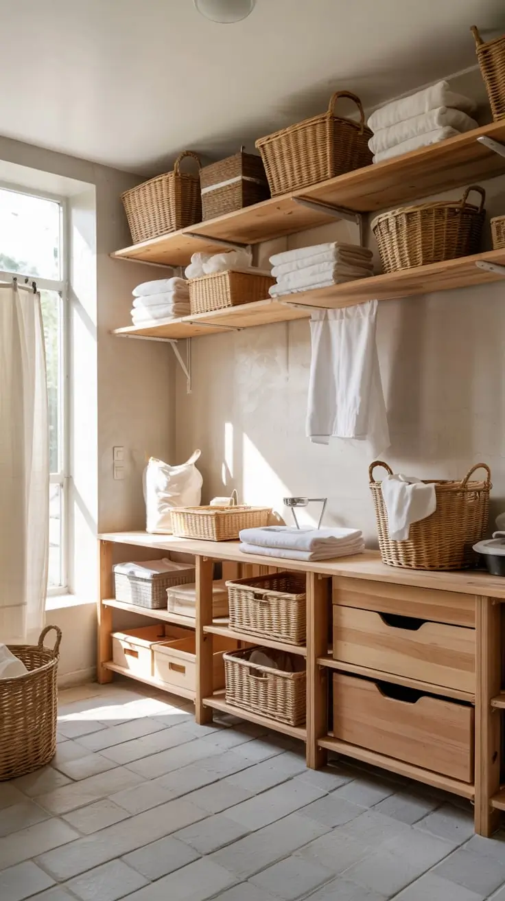 Transform Your Space With Trendy Laundry Room Shelves Ideas 2026