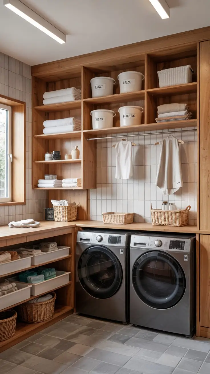 Transform Your Space With Trendy Laundry Room Shelves Ideas 2026