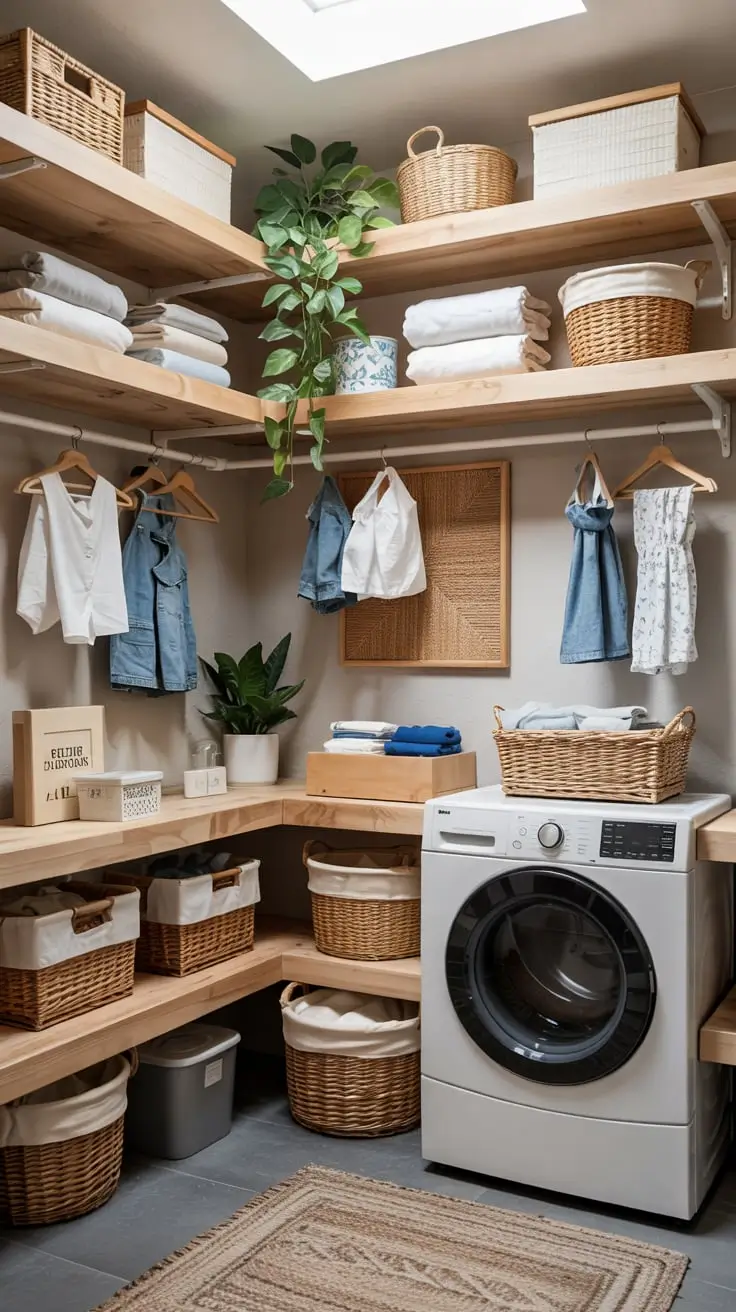 Transform Your Space With Trendy Laundry Room Shelves Ideas 2026