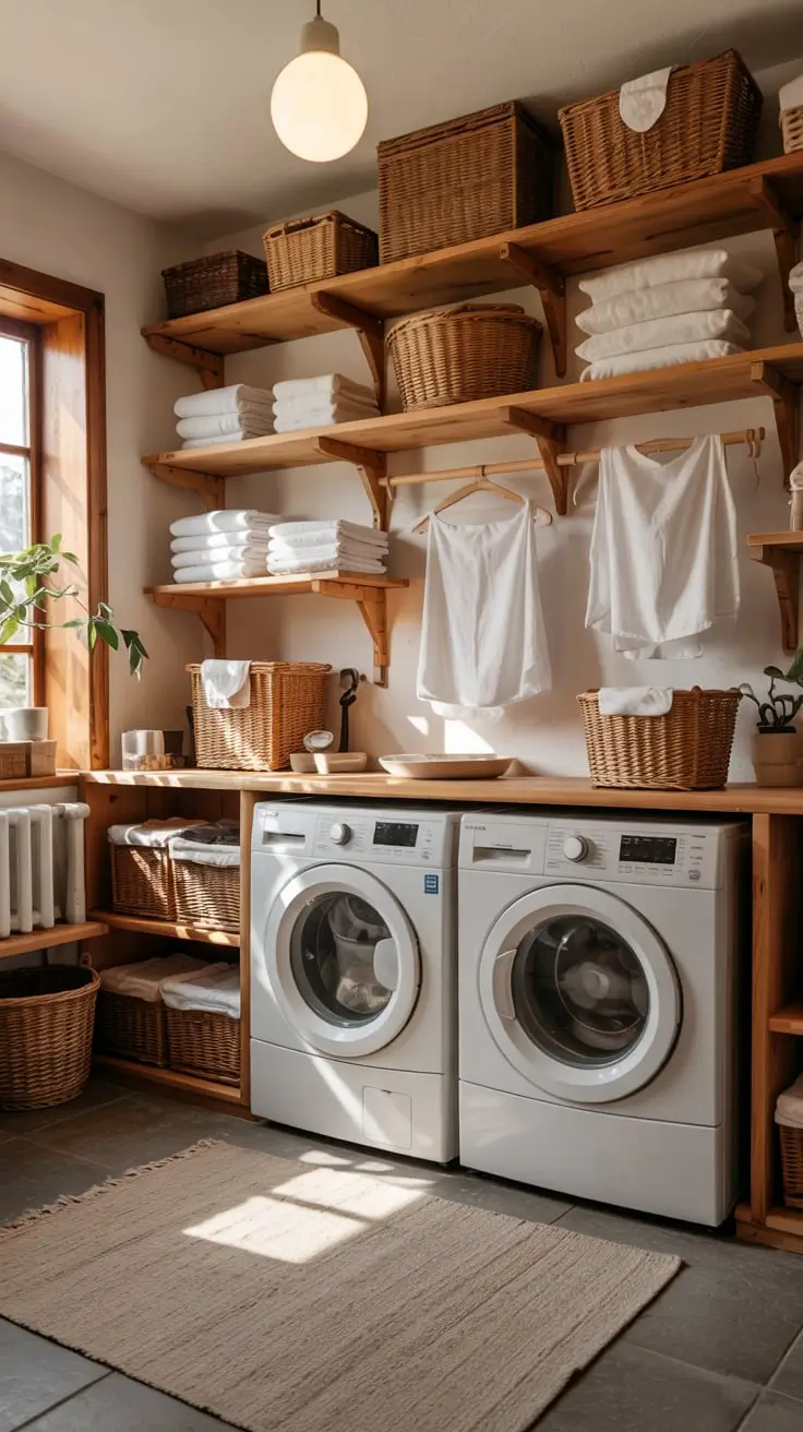 Transform Your Space With Trendy Laundry Room Shelves Ideas 2026