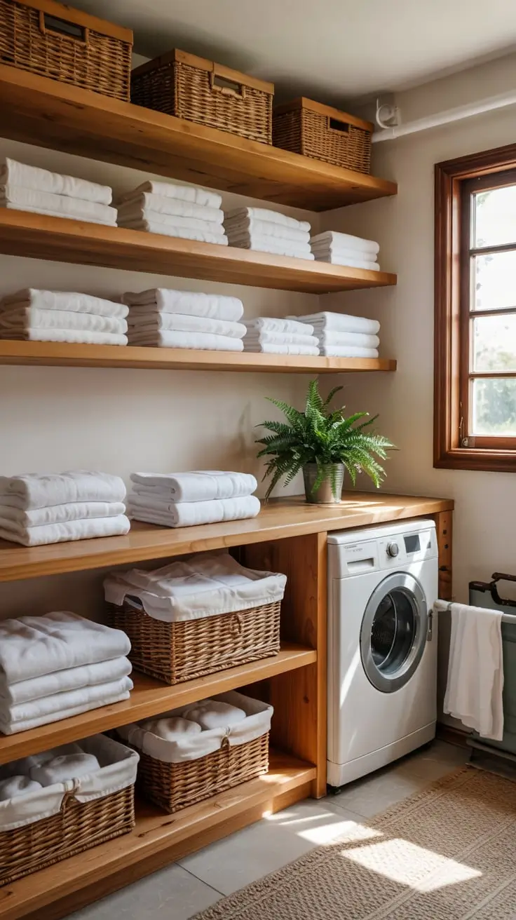 Transform Your Space With Trendy Laundry Room Shelves Ideas 2026