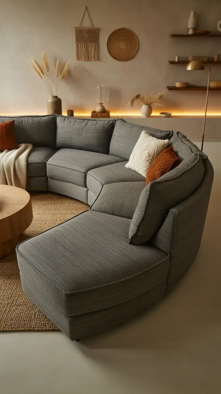 Modern Living Room Inspiration With Stylish Curved Sofa Ideas For 2026