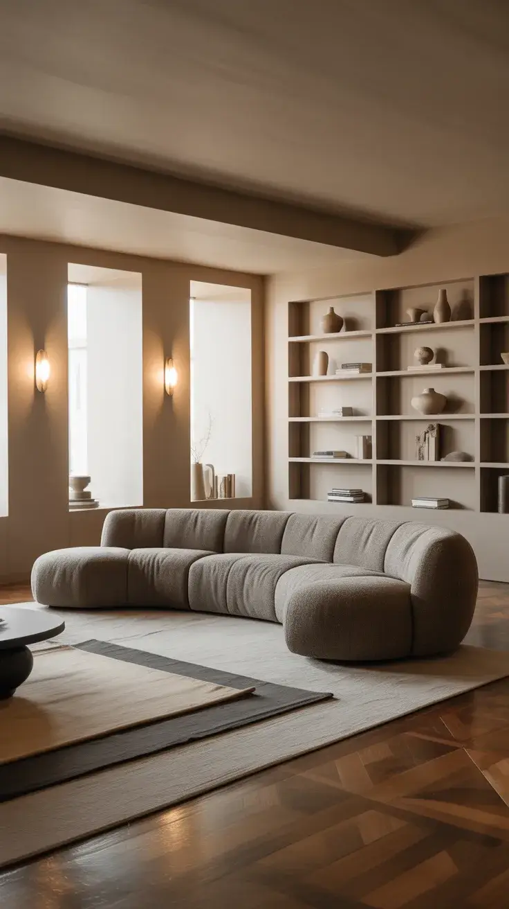 Modern Living Room Inspiration With Stylish Curved Sofa Ideas For 2026